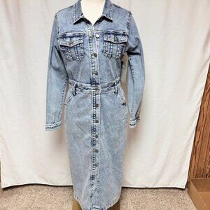 Wash Lab Denim Dress Moonstone Wash NWT Size M